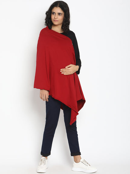 6-in-1 Nursing Cover- Maroon