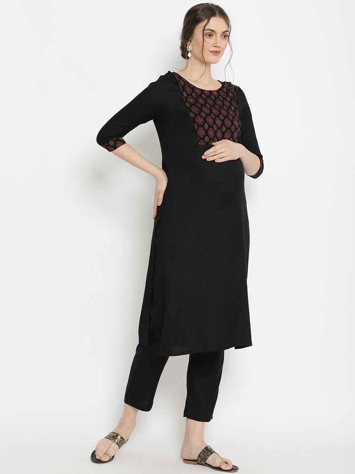 2pc. Maternity Kurta + Pants Set