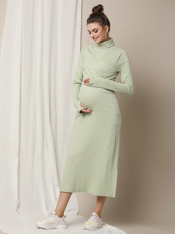 Maternity Rib-Knit Dress