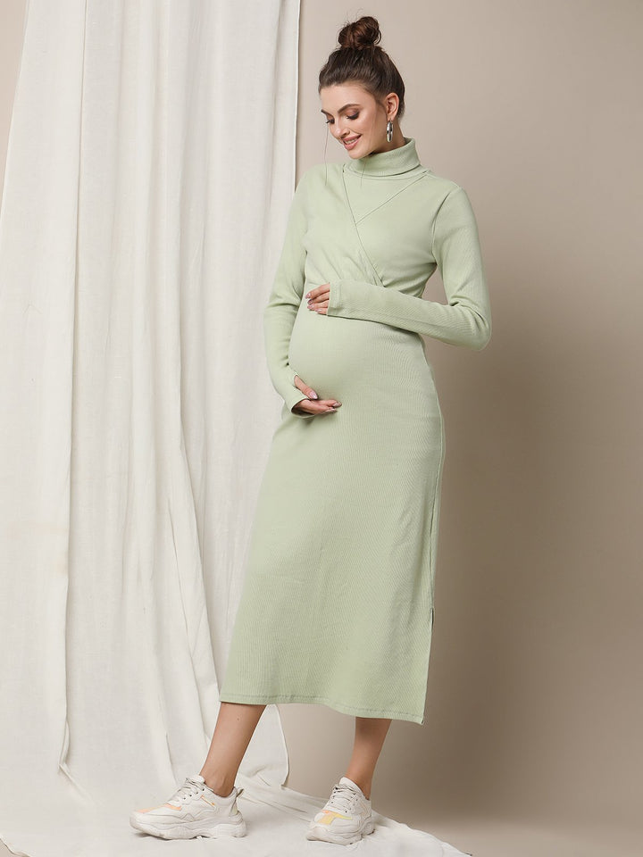 Maternity Rib-Knit Dress