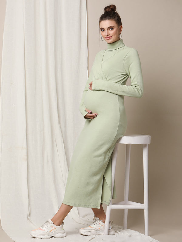 Maternity Rib-Knit Dress