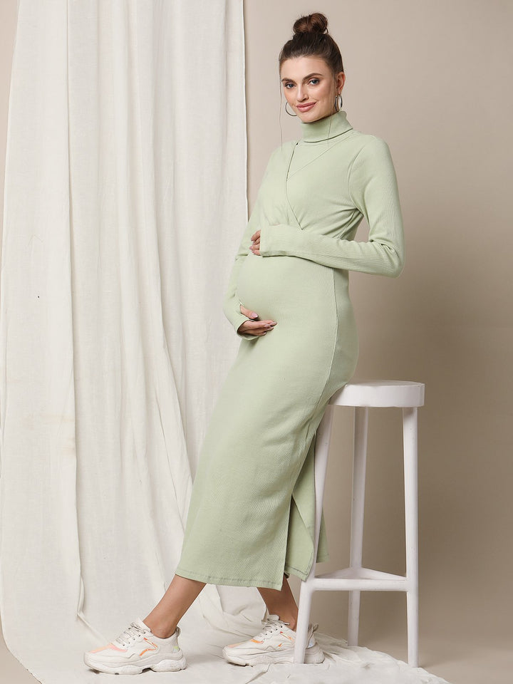 Maternity Rib-Knit Dress