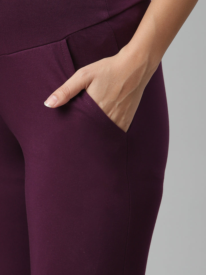 Purple Maternity Leggings