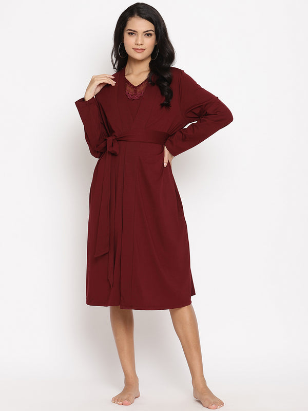3pc Maternity & Nursing Shorts with Robe Sleep Set