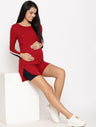 2pc. Maternity OverBelly Shorts With Tee Set