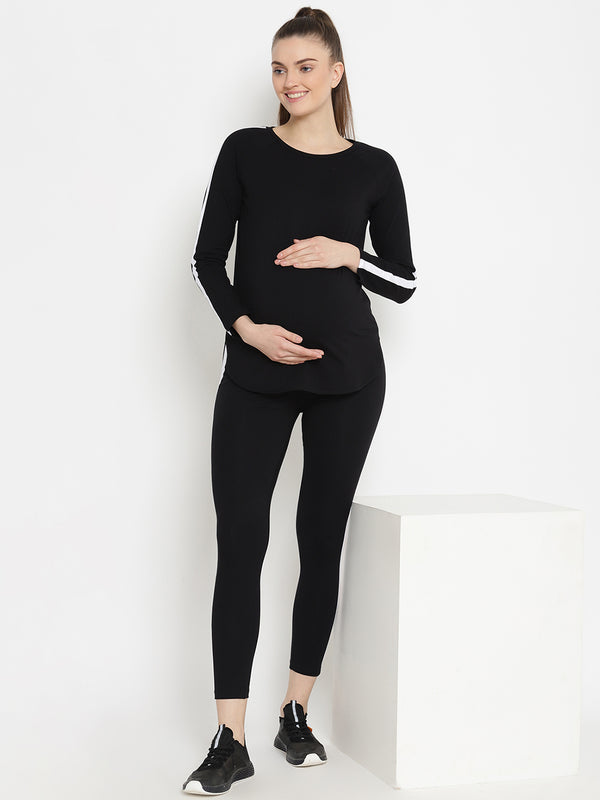 Maternity Track Suit Black