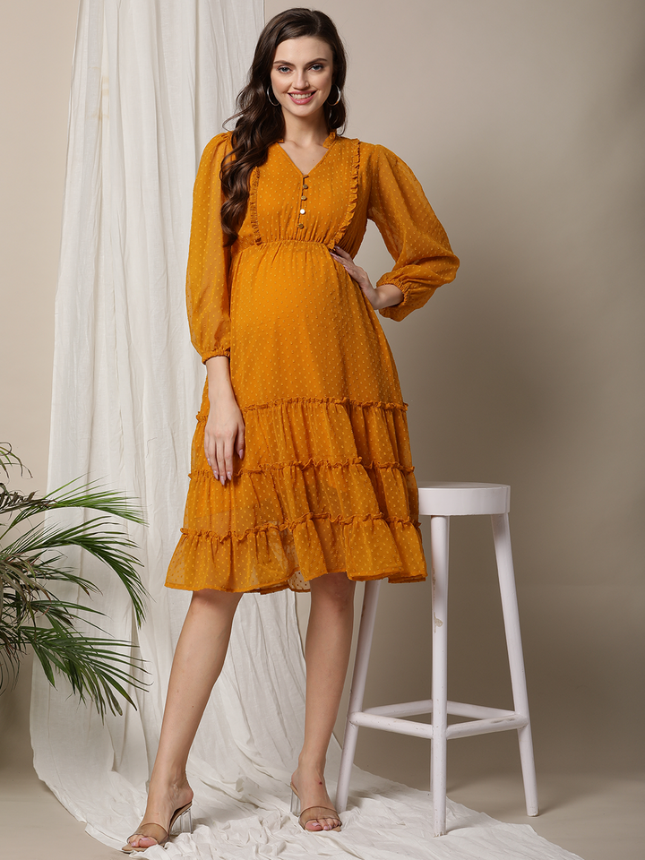 Midi Maternity Dress