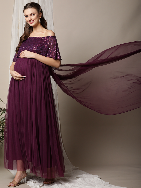 Buy Purple Satin Gown for Women Online from Indias Luxury Designers 2023