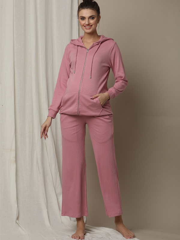 2pc. Nursing Hoodie + Pyjama Set