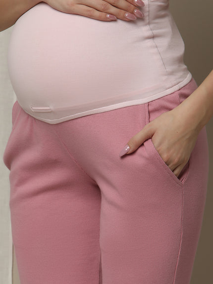 2pc. Maternity Lounge Set- Pink
