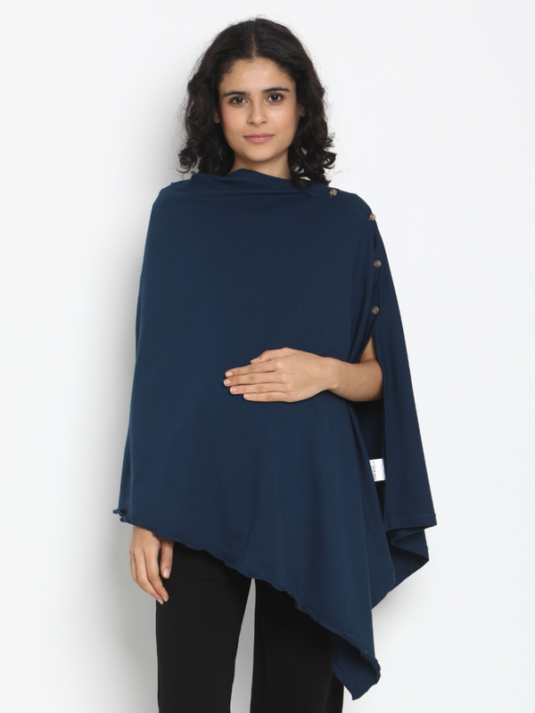 Cotton Maternity Feeding Poncho Style Nursing Cover