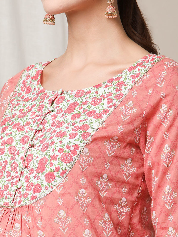 Motif print Maternity Suit