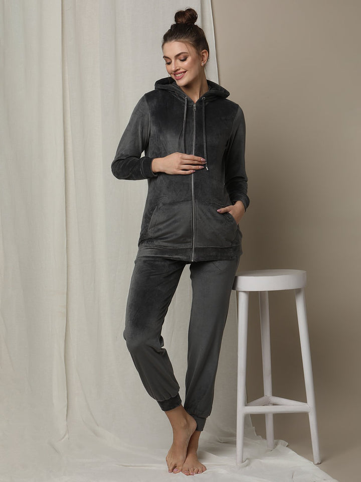 Maternity Winter Fleece Joggers