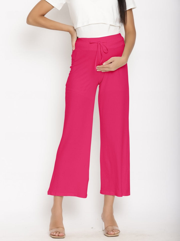 Mid-rise Wide Leg Maternity Pajamas