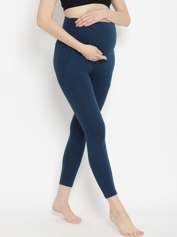 Maternity Leggings- Cotton Over Belly