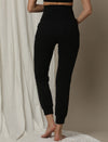 2pc. Maternity Hoodie & Jogger Lounge Set- Black