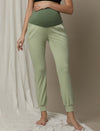 2pc. Maternity Hoodie & Jogger Lounge Set- Green