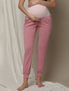2pc. Maternity Hoodie & Jogger Lounge Set- Pink