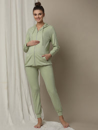 2pc. Maternity Jogger + Hoodie Set