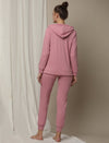 2pc. Maternity Hoodie & Jogger Lounge Set- Pink