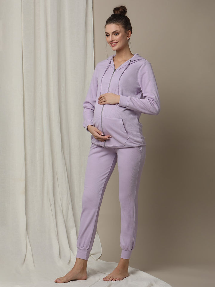 2pc. Maternity Jogger + Hoodie Set