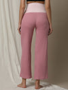 Maternity High-Waist Lounge Sleep Pants- Pink