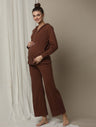 2pc. Maternity Pyjama + Hoodie Set