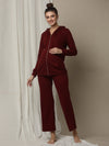 2pc. Maternity Lounge Set- Burgundy