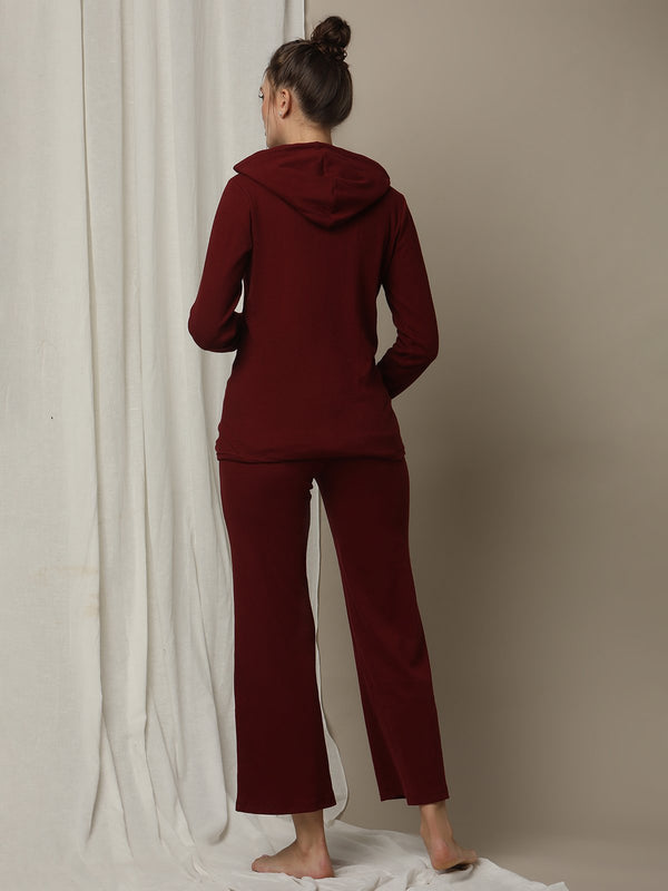 2pc. Maternity Pyjama + Hoodie Set