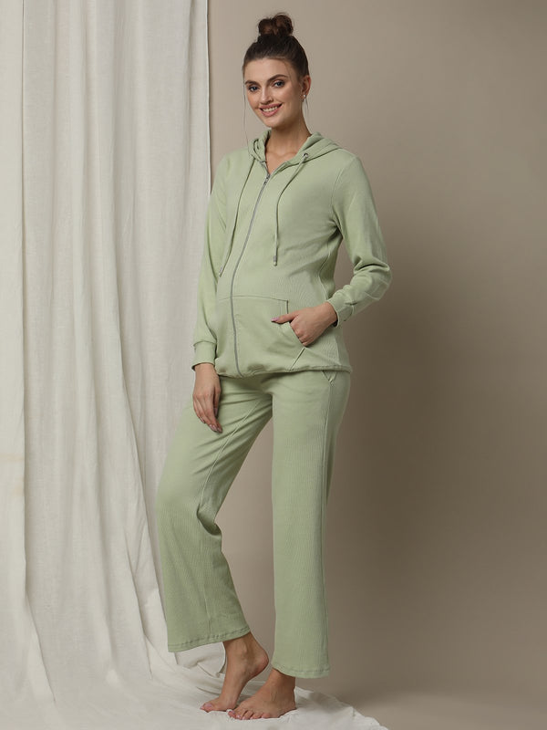 2pc. Maternity Pyjama + Hoodie Set