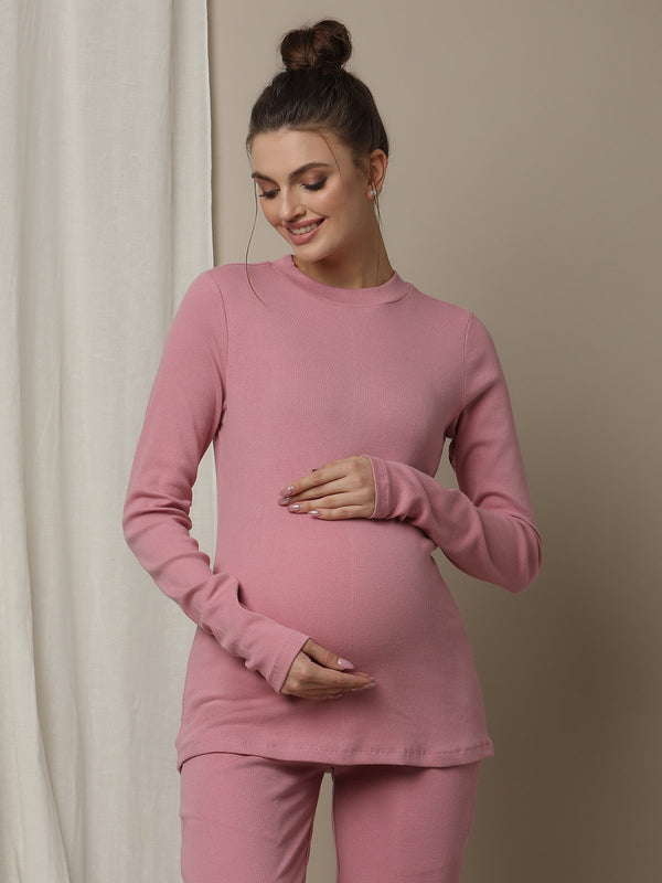 Maternity Rib-knit T-Shirt