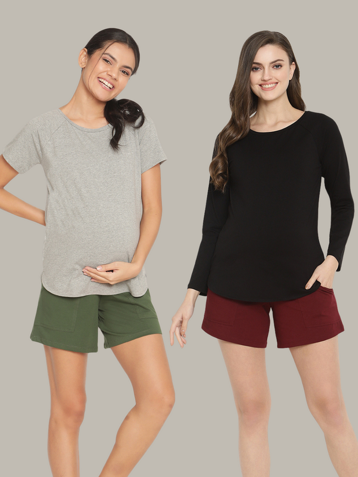 2pc. Maternity Essential T-Shirt Set