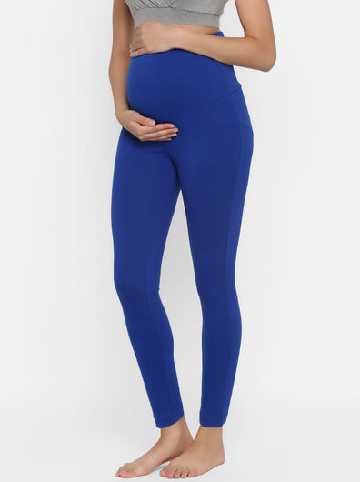 Blue Maternity Leggings