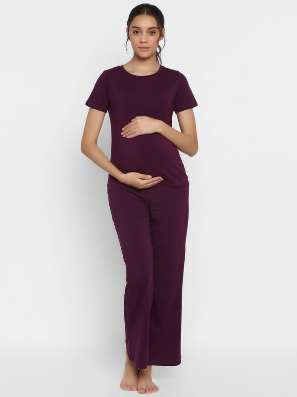 2pc. Maternity Pajama + T-shirt Set