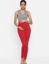 Red Maternity Leggings