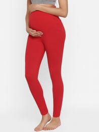 Red Maternity Leggings