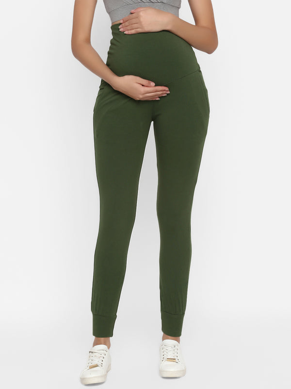 Maternity Green Jogger Pants