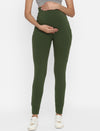 Green Maternity Joggers