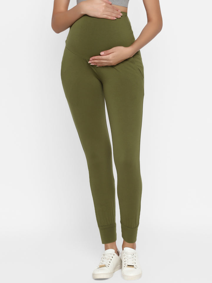 Cotton Maternity Athletic Casual Pants