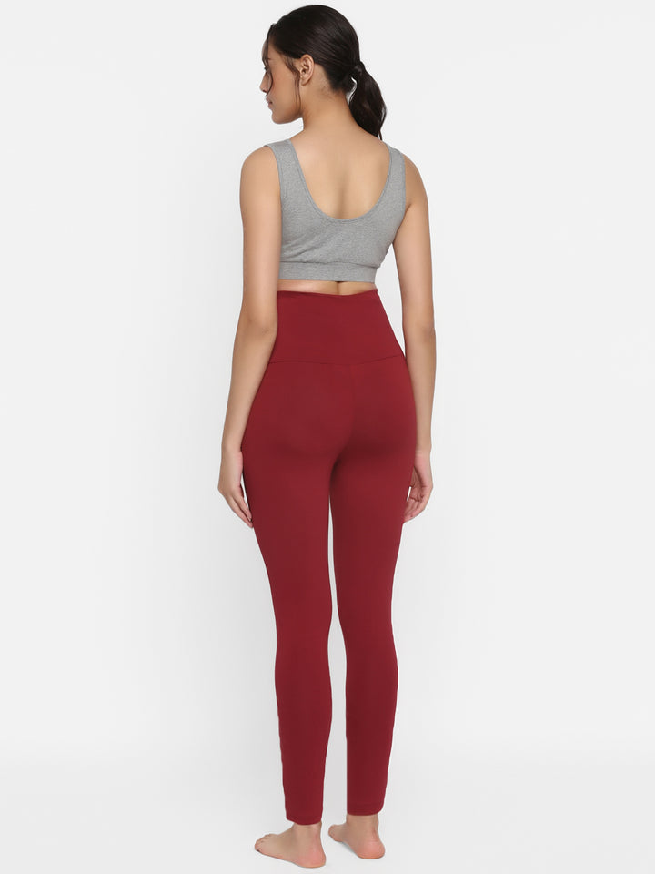 Maroon Maternity Leggings