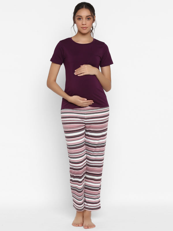 2pc. Maternity Pajama & T-shirt Set