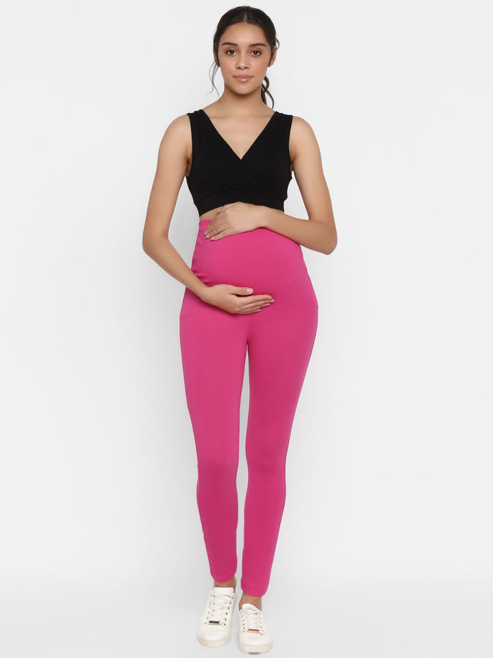 Pink Maternity Leggings