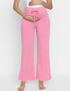 Pink Maternity Pants With Drawstring
