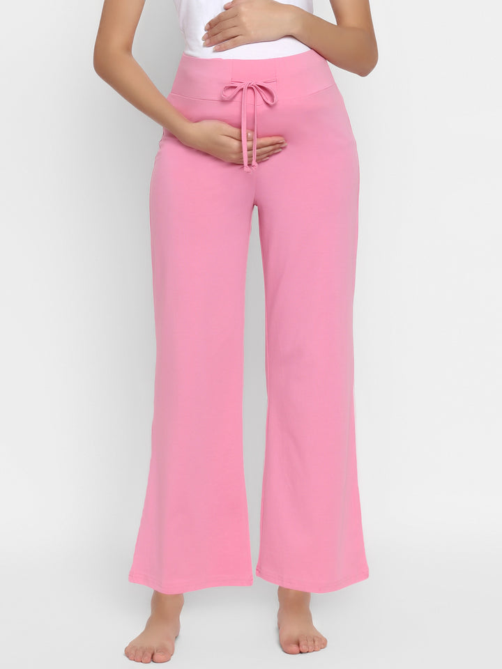 Pink Maternity Pajama Pant