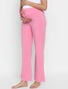 Pink Maternity Pants With Drawstring