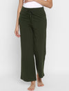 Green Maternity Pants With Drawstring