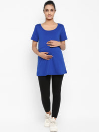 2pc. Half Sleeves Maternity/Feeding T-Shirt & Leggings