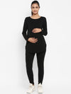 Black Maternity Leggings & Top