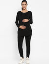Black Maternity Top & leggings