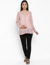 Maternity Popover Top